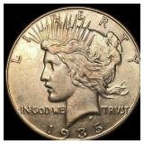 1935 Silver Peace Dollar CLOSELY UNCIRCULATED