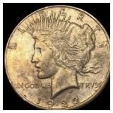 1922 Silver Peace Dollar CLOSELY UNCIRCULATED
