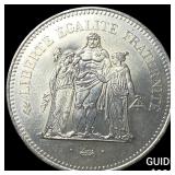 1977 France SIlver 50 Francs