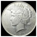 1927 Peace Silver Dollar NEARLY UNCIRCULATED