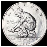 1925-S Silver California Diamond Jubilee Half Doll