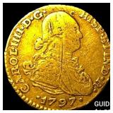 1797 Colonial Spain Gold 1 Escudo