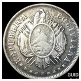 Bolivia Silver 20 Centavos