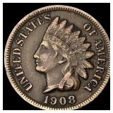 1908-S Indian Head Cent ABOUT UNCIRCULATED