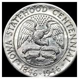 1946 Silver Iowa Centennial Half Dollar UNCIRCULAT
