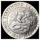 1946 Iowa Statehood Centennial Half Dollar UNCIRCU
