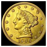 1906 Liberty Head Gold $2.5 Quarter Eagle UNCIRCUL