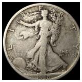 1918-S Silver Walking Liberty Half Dollar NICELY C