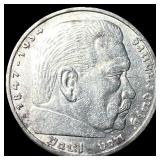1936A Germany Silver 5 Reichsmark