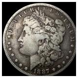 1887-O Silver Morgan Dollar ABOUT UNCIRCULATED