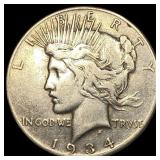 1934 Peace Silver Dollar NICELY CIRCULATED