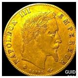 1868 France Gold 5 Francs