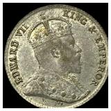 1909 Ceylon Silver 10 Cents
