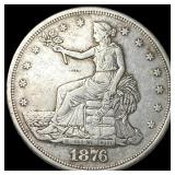 1876-S Silver Trade Dollar ABOUT UNCIRCULATED