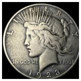 1923-D Silver Peace Dollar NICELY CIRCULATED
