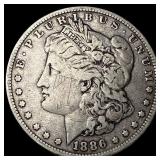 1886 Morgan Silver Dollar ABOUT UNCIRCULATED