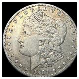 1901-S Silver Morgan Dollar ABOUT UNCIRCULATED