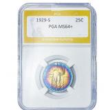 1929-S Standing Liberty Quarter PGA MS64+