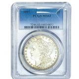 1897 Morgan Silver Dollar PCGS MS63