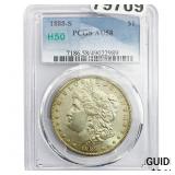 1888-S Morgan Silver Dollar PCGS AU58