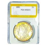 1881 Morgan Silver Dollar PGA MS64+