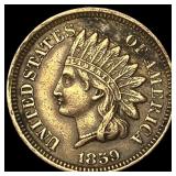 1859 Indian Head Cent NEARLY UNCIRCULATED