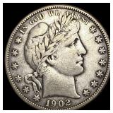 1902-O Silver Barber Half Dollar NEARLY UNCIRCULAT