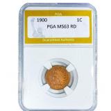 1900 Indian Head Cent PGA MS63 RD