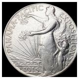 1915-S Silver Panama-Pacific Half Dollar CLOSELY U