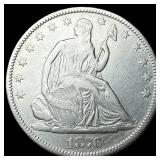 1876 Seated Liberty Half Dollar NEARLY UNCIRCULATE