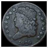 1826 Classic Head Half Cent NEARLY UNCIRCULATED