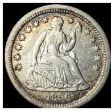 1856-O Silver Half Dime NEARLY UNCIRCULATED