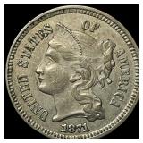 1871 Nickel Three-Cent Piece CLOSELY UNCIRCULATED