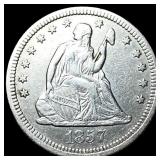 1857 Seated Liberty Quarter CHOICE AU