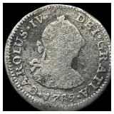 1772 Silver Spanish 1 Real LIGHTLY CIRCULATED