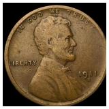 1911-S Lincoln Wheat Cent ABOUT UNCIRCULATED