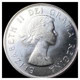 1957 Canada Silver 50 Cents GEM BU