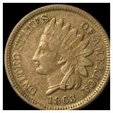 1863 Indian Head Cent NEARLY UNCIRCULATED