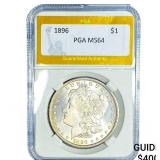 1896 Morgan Silver Dollar PGA MS64