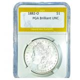1882-O Morgan Silver Dollar PGA Brilliant UNC