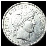 1911 Silver Barber Dime UNCIRCULATED