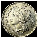 1866 Nickel Three-Cent Piece CHOICE BU