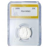1899 Barber Quarter PGA MS63