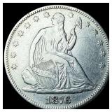 1876 Silver Half Dollar (Seated Liberty) CLOSELY U