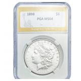 1898 Morgan Silver Dollar PGA MS64