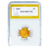 1947 Wheat Cent PGA MS67 RD