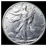 1929-D Silver Walking Liberty Half Dollar  CLOSEL