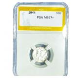 1944 Mercury Silver Dime PGA MS67+
