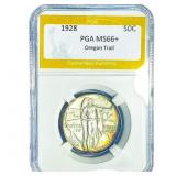 1928 Oregon Trail Half Dollar PGA MS66+