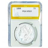 1898 Morgan Silver Dollar PGA MS63
